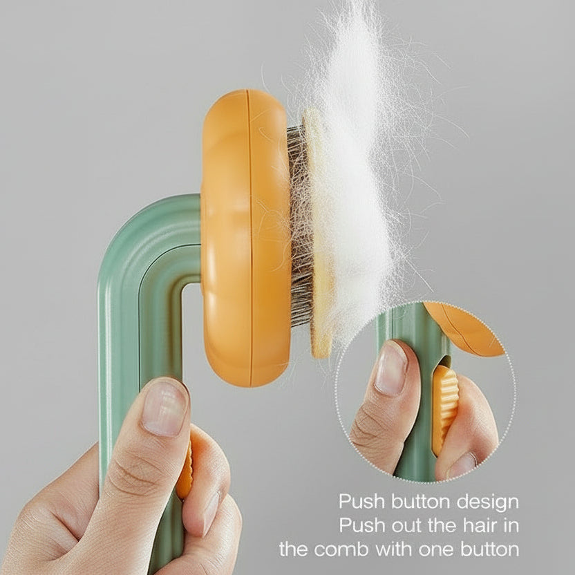 Pet Grooming Brush – Gentle & Effective Fur Remover