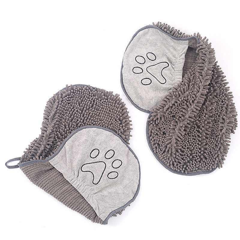 Ultra-Absorbent Chenille Pet Drying Towel